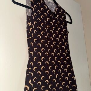 Marine Serre Brown and Cream Moon Pattern Tank